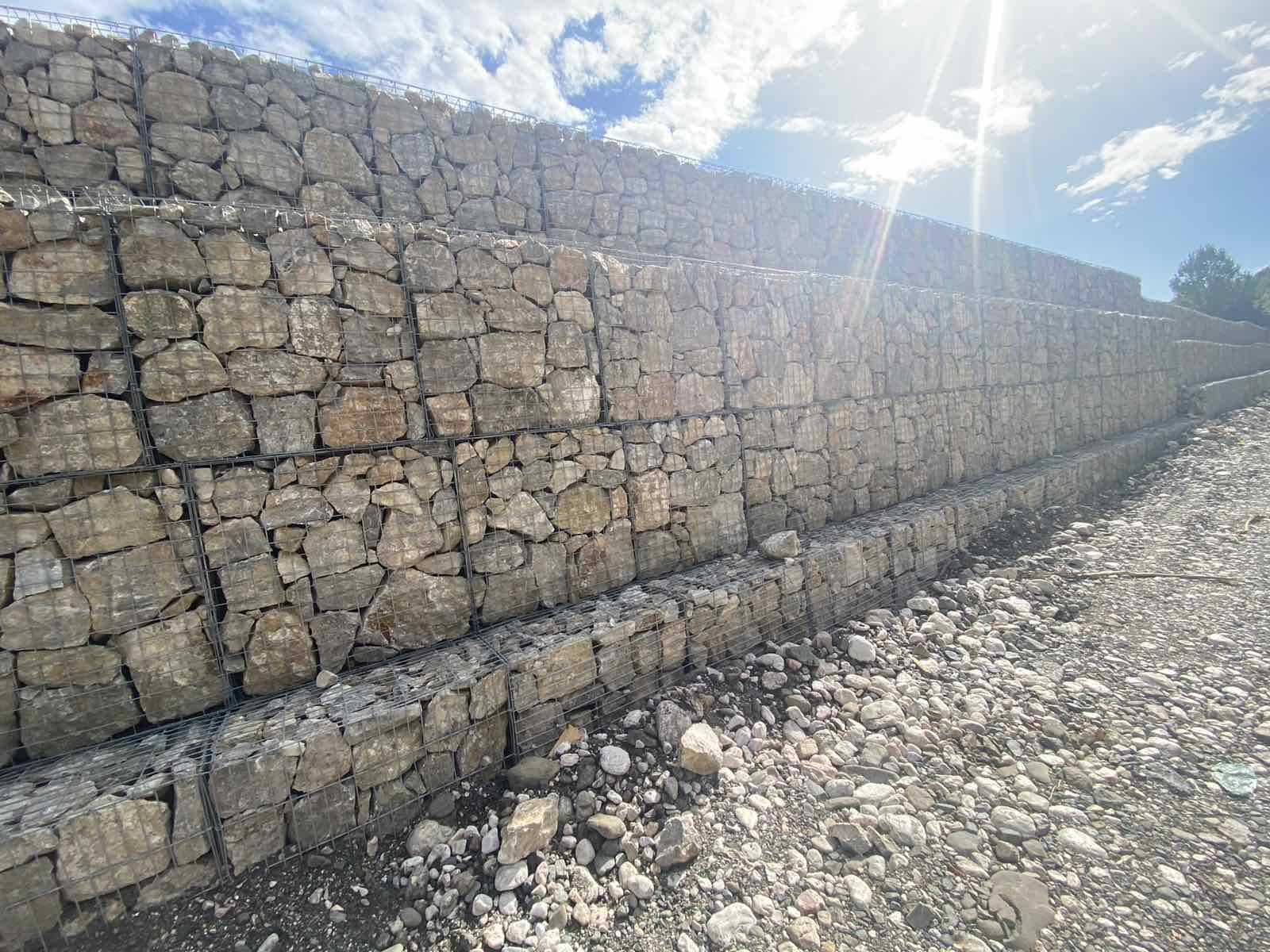Putevi Užice | Izvođenje zidova od gabiona, Manastir Mileševa
