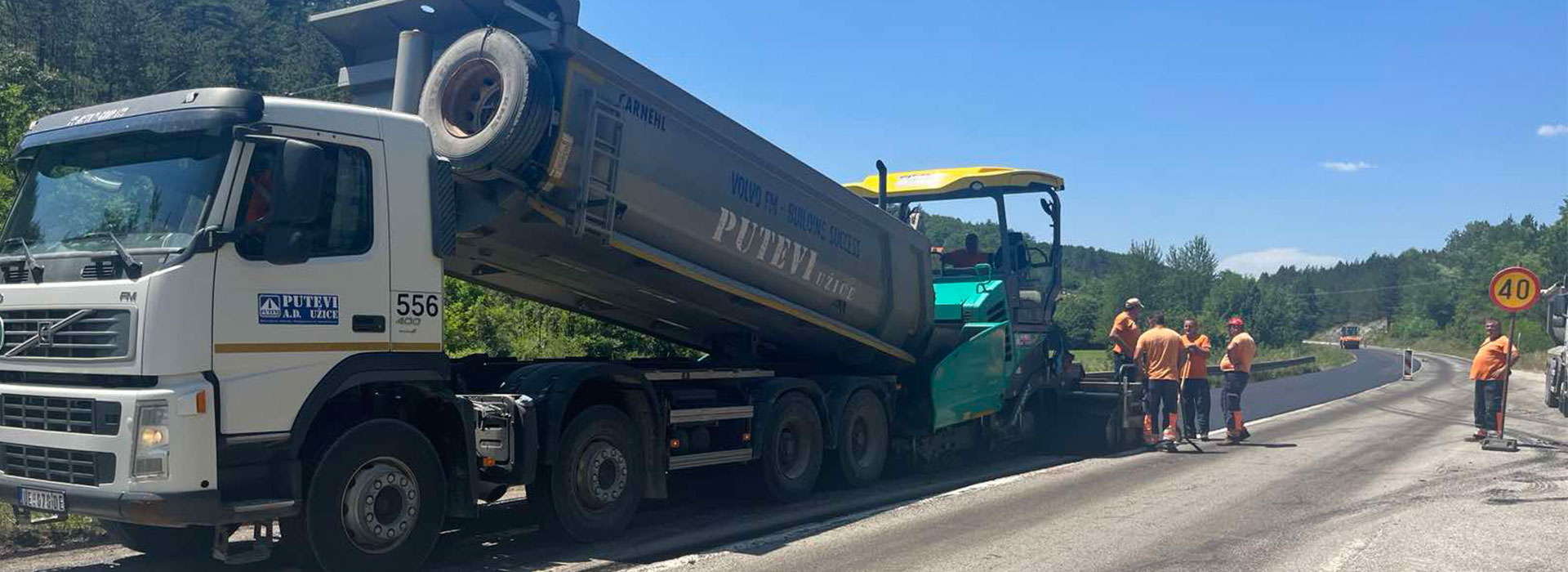 Putevi Užice | Završeni su radovi na rehabilitaciji dela puta Sušica - Kremna