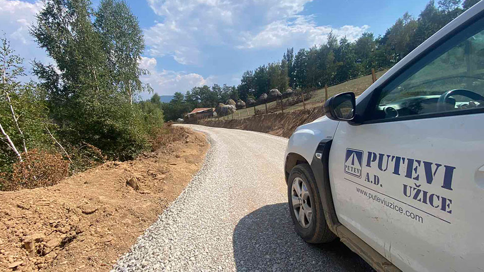 Putevi Užice | U toku su radovi na izgradnji puta Brodarevo - Haluge